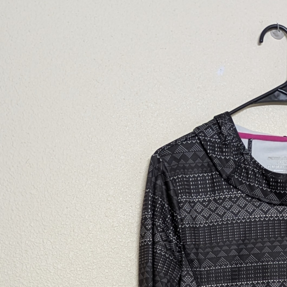 Marika Tel Dri-Wik Black Patterned Women's Hopdie Size Large - Picture 2 of 12